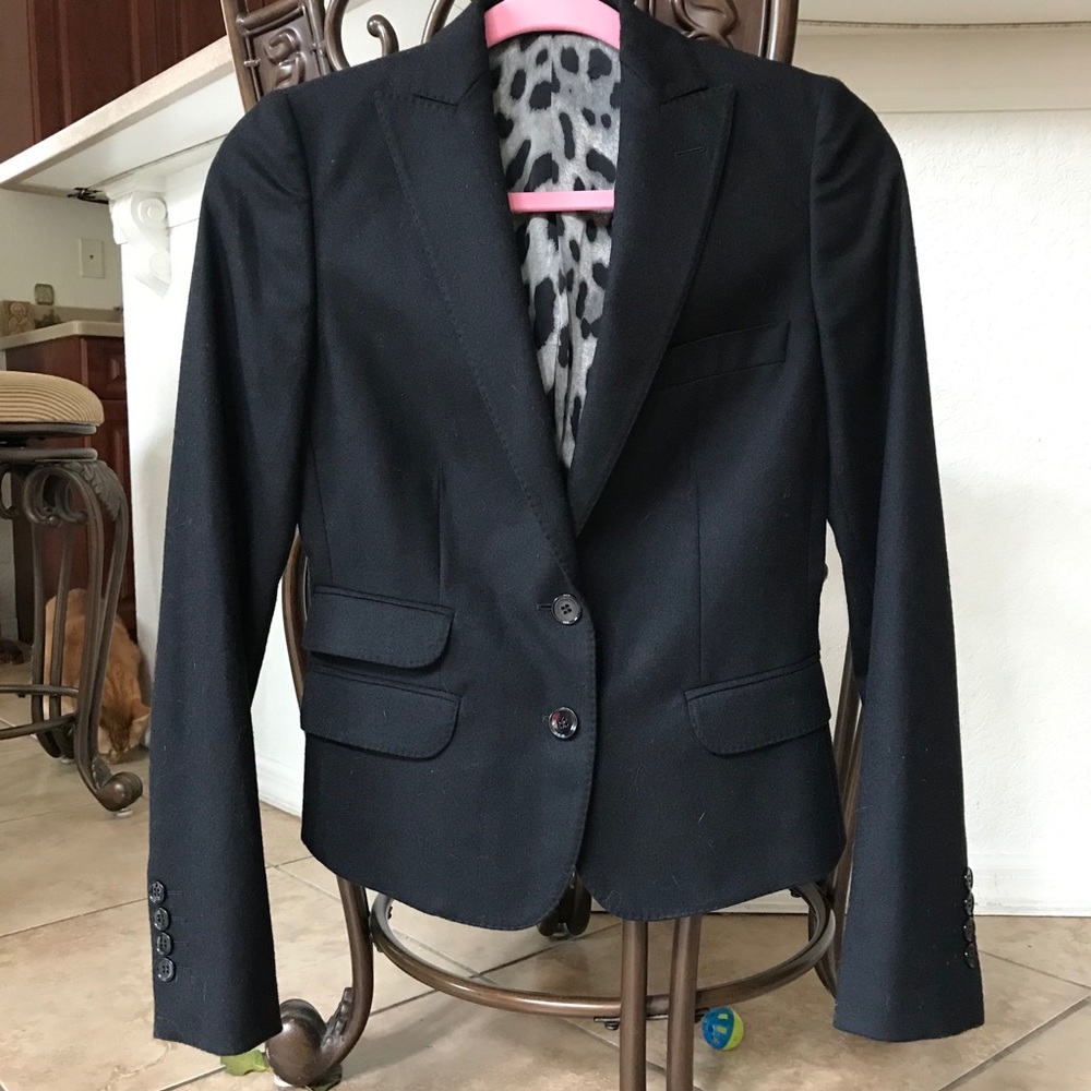DOLCE GABBANA Black wool blazer